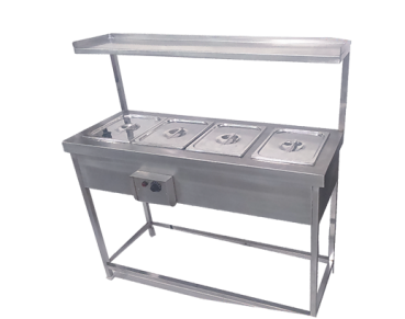 hot bain marie with over self